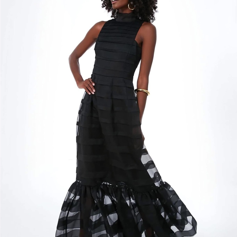 STAUD Spiral Bow Dress